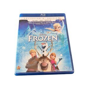 Disney Frozen Movie Blu-Ray DVD Collector's Edition Elsa Anna Olaf
